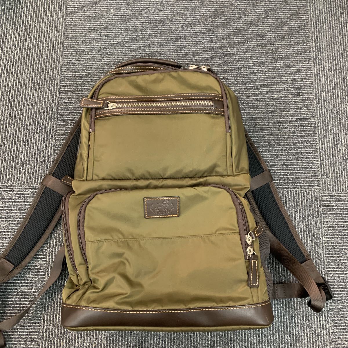 6586 ASLAN アスラン バックパック カーキ リュック リュックサック ASLAN ナイロン ブラウン