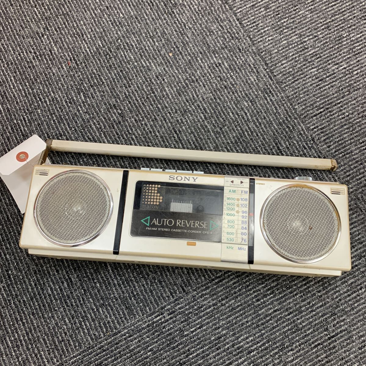 6566 SONY ソニー ラジカセ AM FM 昭和レトロ レコーダー ラジオ CFS-9 現状