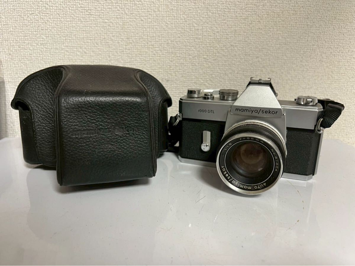 6562 フィルムカメラ　マミヤ　MAMIYA 一眼レフカメラ　1000DTL 1:1.8 55mm