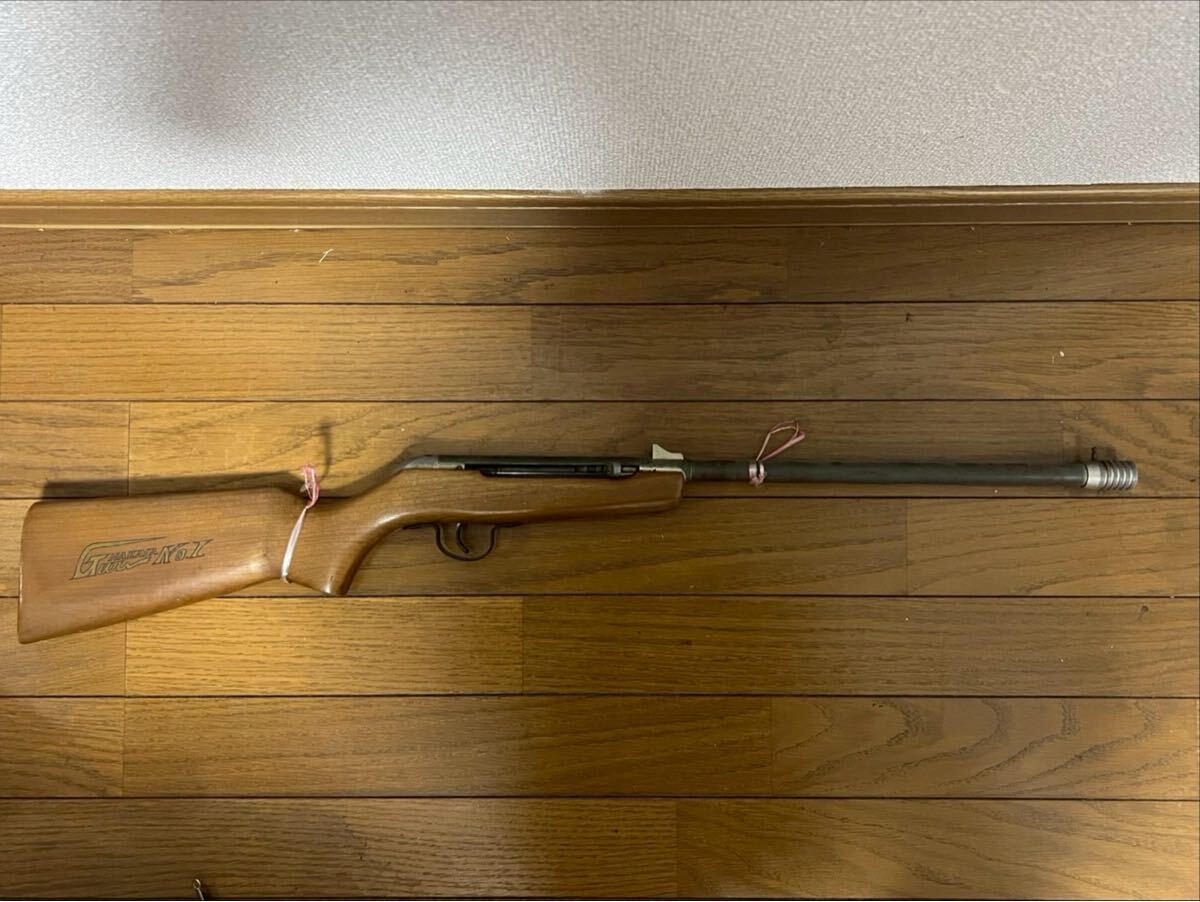 6573 ライフル モデルガン 木製ストック エアガン 昭和レトロ エアーガン ビンテージ リアルウッド　NAKAYA GUN NO.1