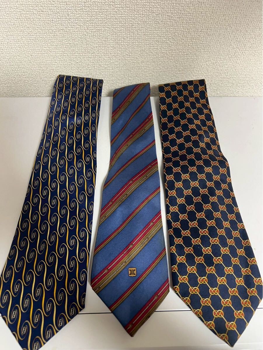 6512 フェンディ セリーヌ ネクタイセット ネクタイ ビジネス シルク100