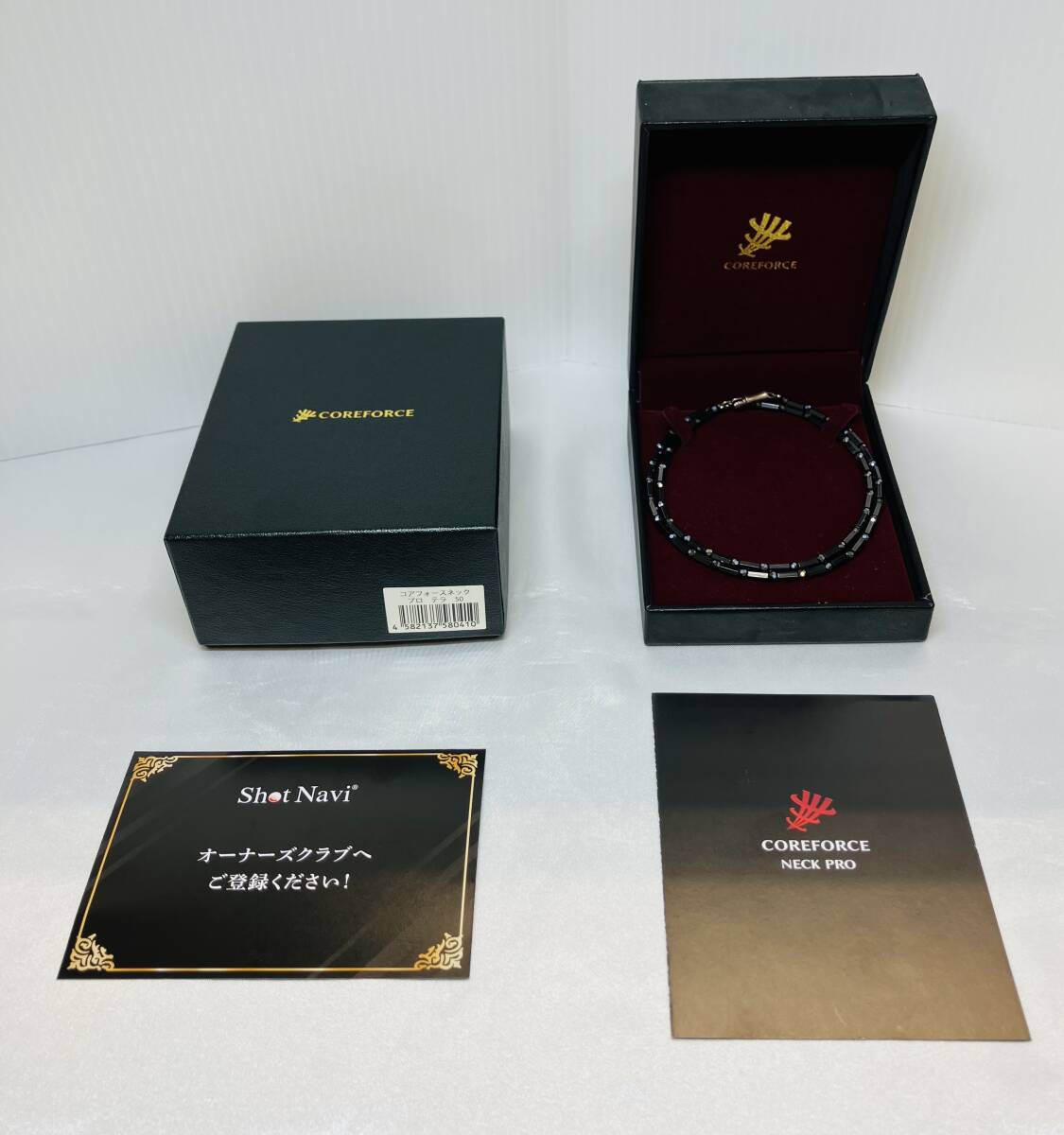 □ COREFORCE コアフォース NECK PRO TERA ネック プロ テラ 全長約50cm 12.0g ブレスレット ネックレス ゴルフ アスリート プレゼント