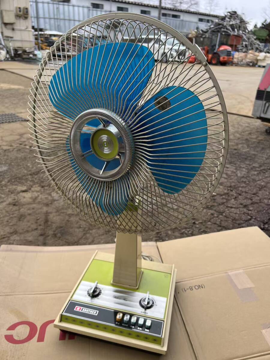 動画あり　秋田発　希少品★動作品　BROTHER ブラザー 扇風機 F35-145 三枚羽 昭和レトロ 当時モノ