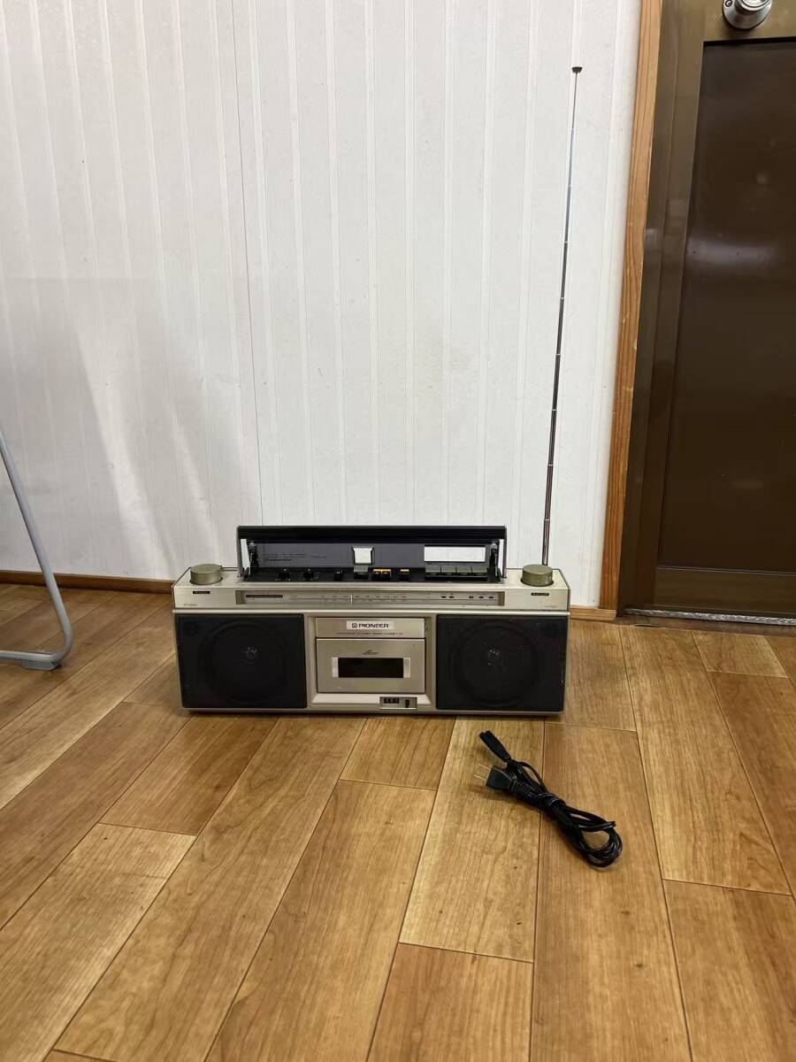 動画あり　秋田発　動作品　PIONEER　1981年　ワイドＦＭ対応ステレオラジカセステレオラジカセ　SK-400　MADE IN JAPAN　現状渡し
