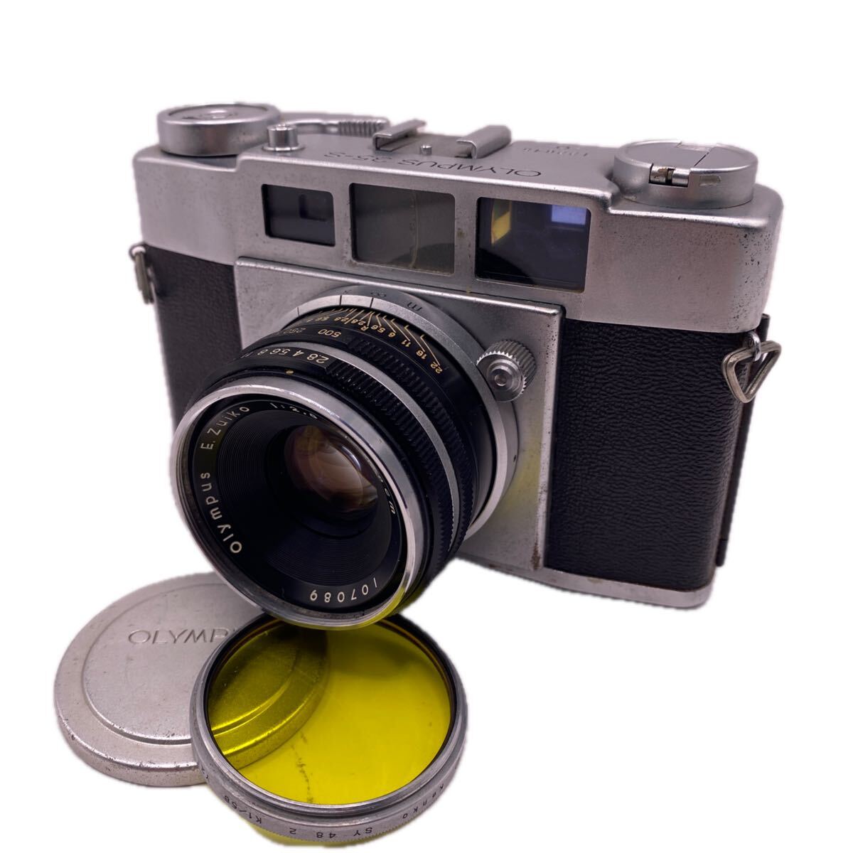 【希少品】OLYMPUS オリンパス★OLYMPUS 35-S E.Zuiko F2.8 4.8cm★フィルムカメラ★シャッターOK!!