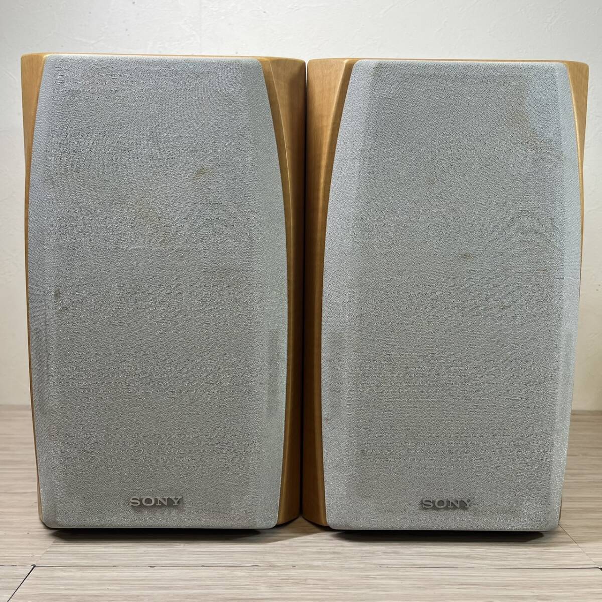 【MH-2409】中古品 SONY ミニコンポ用スピーカー SS-CSD1 ケーブル付き ２本セット コンパクトコンポーネントシステム