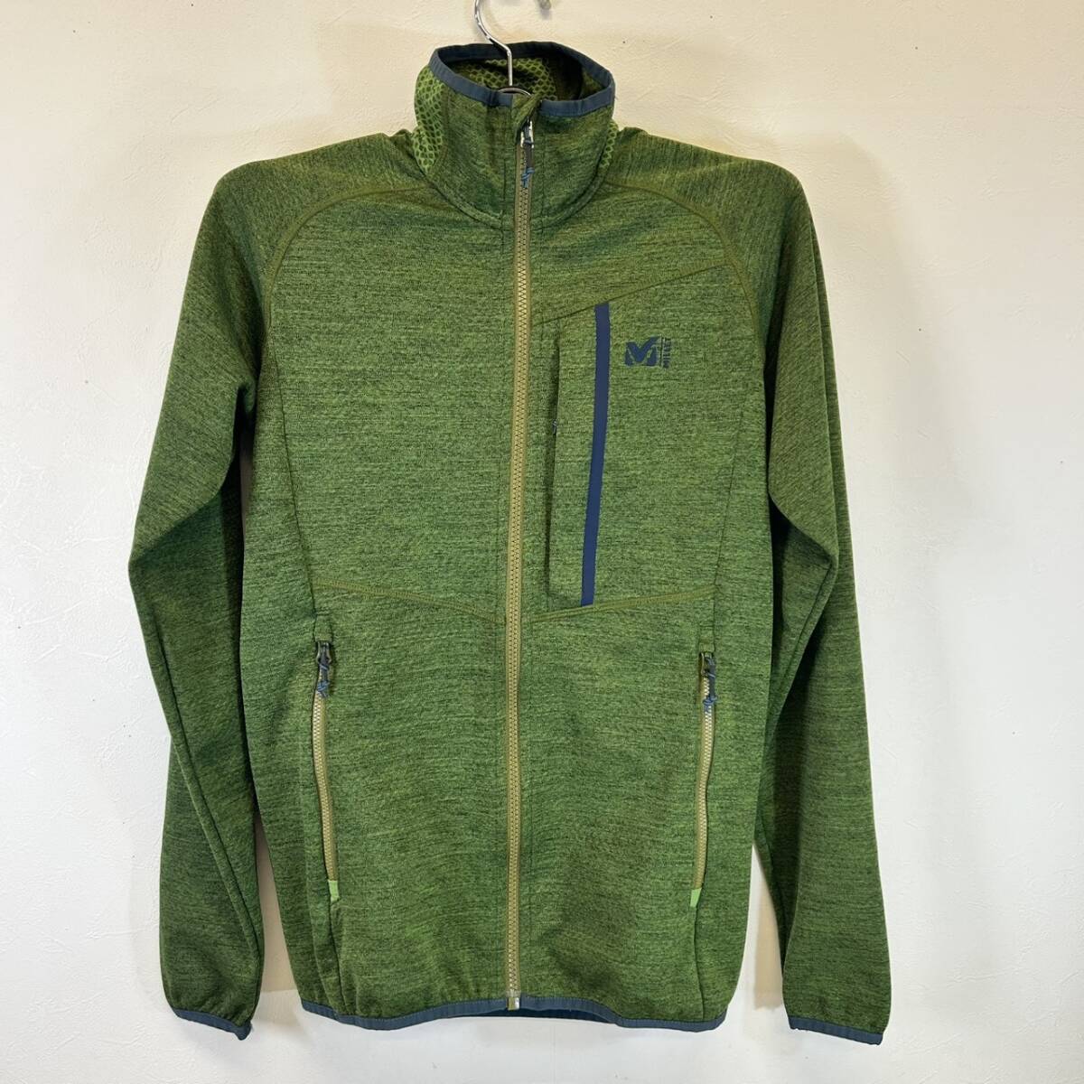 ●【MH-2472】中古品 MILLET ミレー ロッカ ジャケット II LOKKA JKT II M MIV9125 日本サイズS FERN グリーン カーキ系 【レタパ可能】