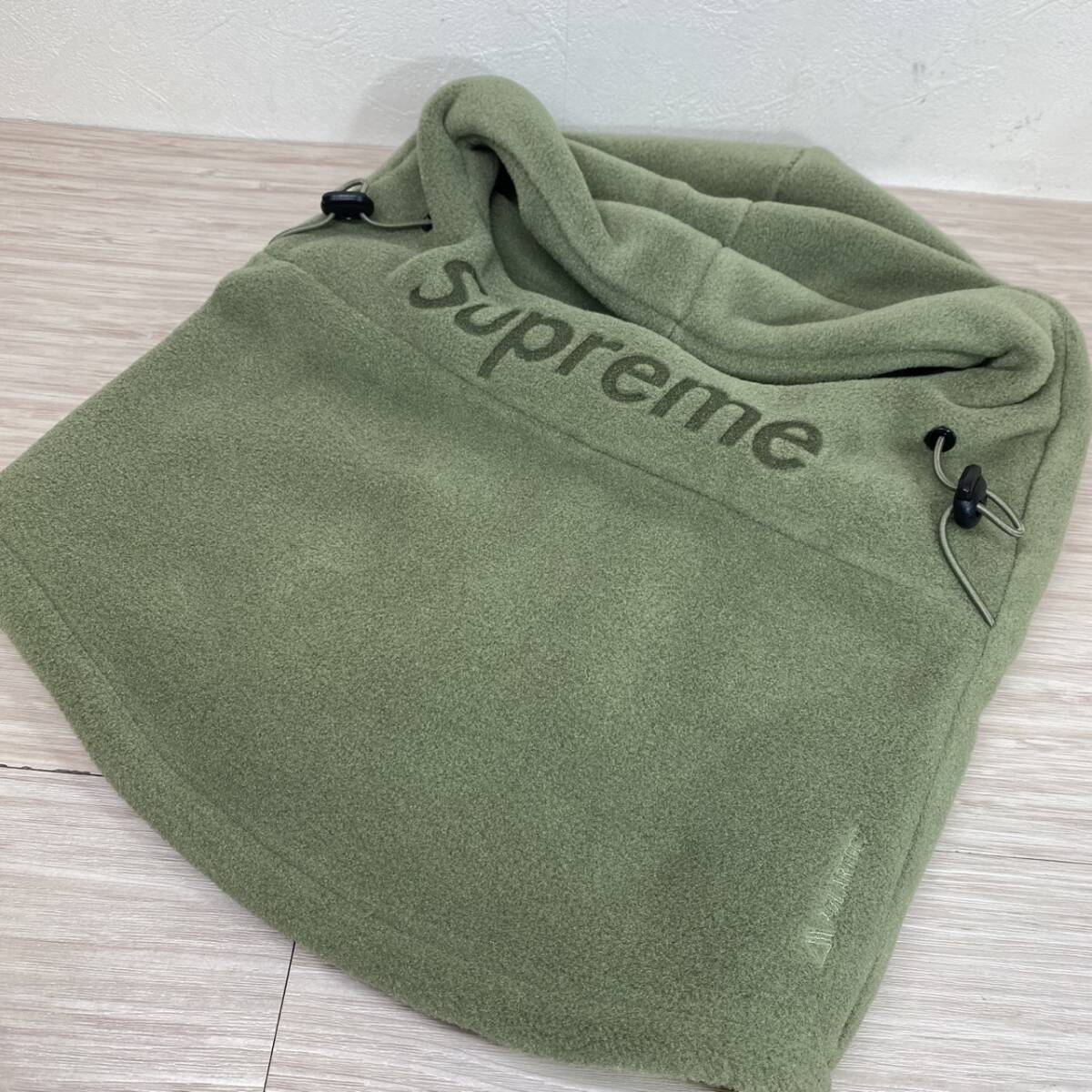 ●【MH-2557】未使用保管品 Supreme シュプリーム Polartec Balaclava Light Olive バラクラバ 紙タグ付き【レタパ可能】