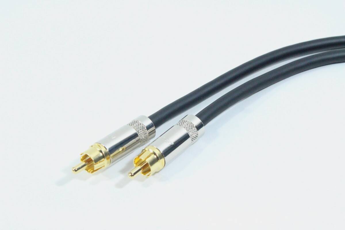 RCAケーブル【75cm / MOGAMI 2534 / ペア】ステレオ　オーディオ　ラインケーブル　REAN　金メッキ　定番 