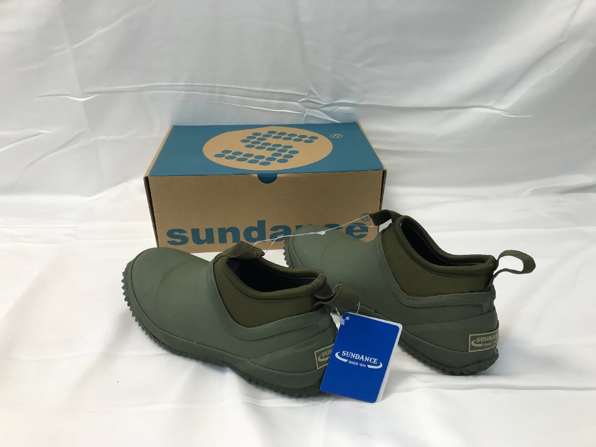 【1-2-6005】【★52-635】■未使用■sundance サンダンス レインシューズ CRS-001 SS 22.5～23.0cm カーキ （6005）