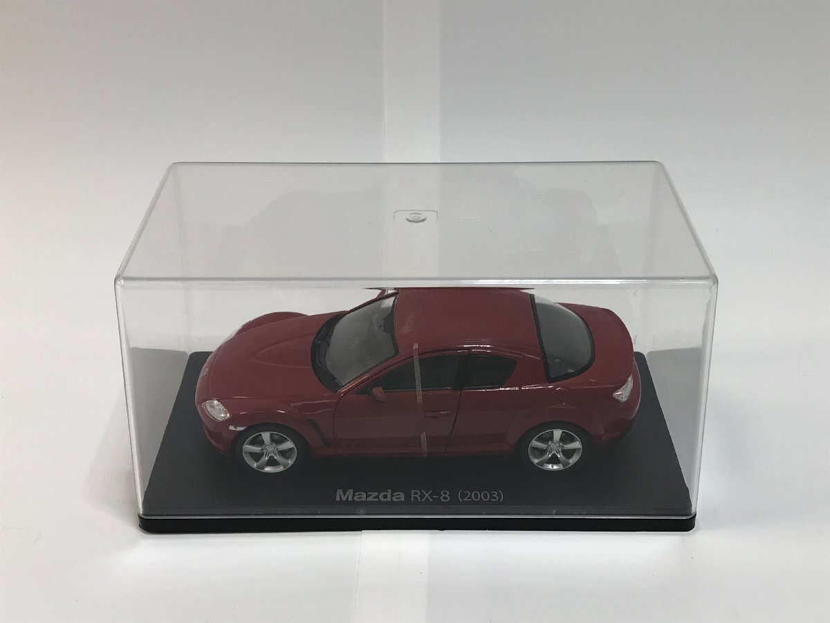 【7-7-4735】マツダ RX-8 (2003) 1/43スケール ミニカー レッド 外箱ケース付き 中古品