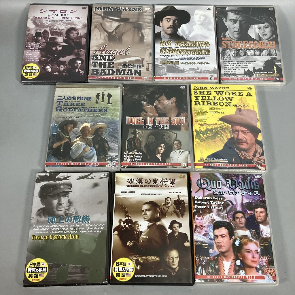 N3-190　DVD 海外 西部映画 駅馬車 黄色いリボン 荒野の決闘 等 10点 まとめ 新古品 中古品