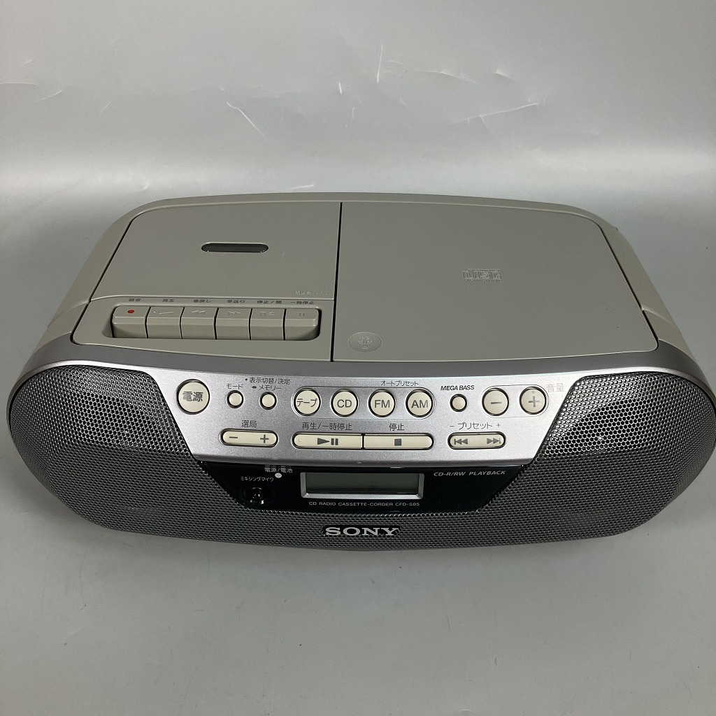 N3-168　CD ラジカセ ラジオ カセット レコーダー SONY ソニー CFD-S05 中古品