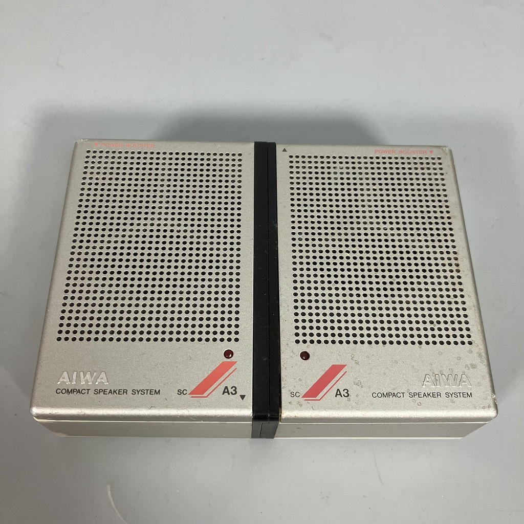 N3-262　AIWA コンパクト スピーカー SC-A3 ポータブル ミニスピーカー 部品取り 中古 ジャンク