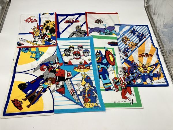 N1-242 昭和レトロ ハンカチ 当時物 未使用 43㎝ まとめ 大判 特撮