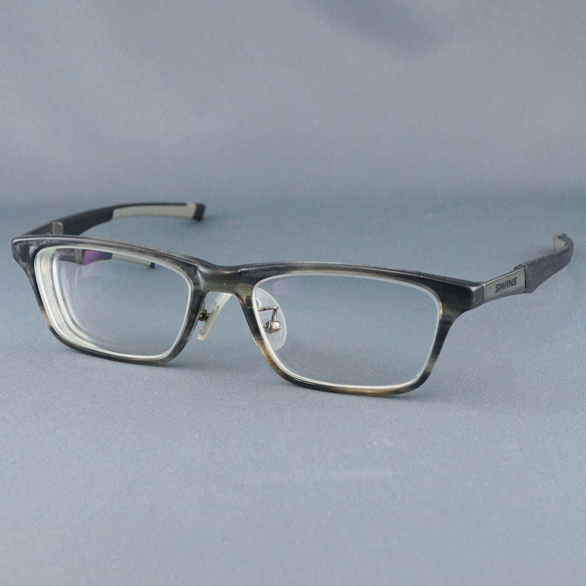 眼鏡 SWANS スワンズ JOBSPORTシリーズ USED品 JBS-001 ブラック グレー アイウェア 中古 X9196