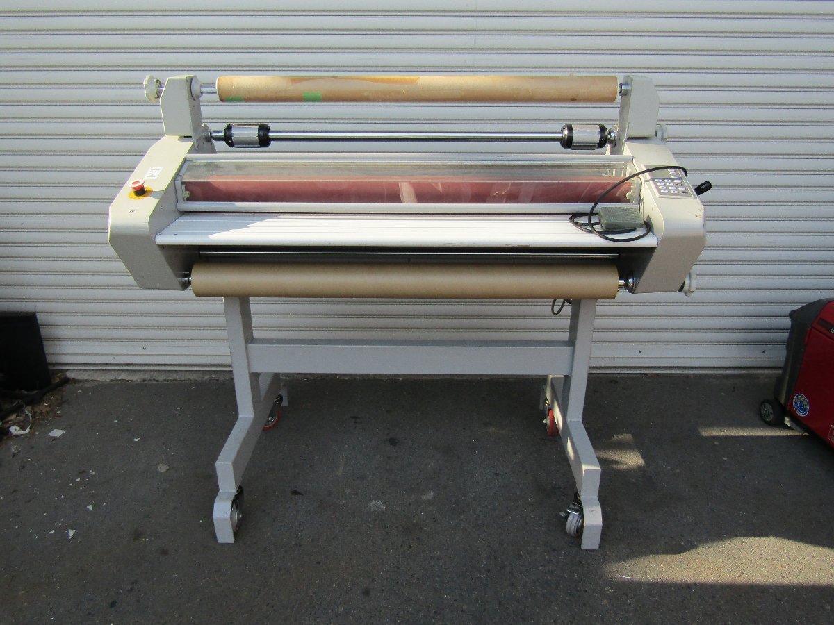 【引取限定・現状品】 日本オフィスラミネーター ホット＆コールドラミネーター 1100mm E-1100HC(GMP EXCELAM Q1100RS)簡易動作確認のみ