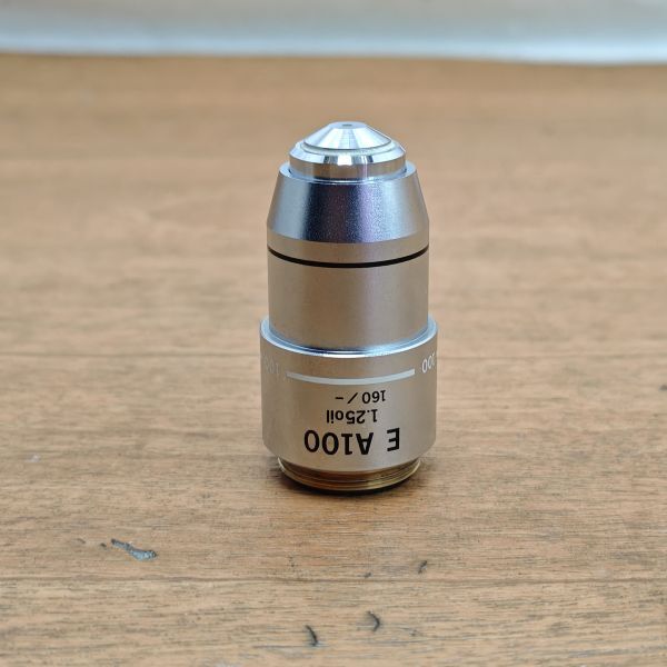 顕微鏡レンズ OLYMPUS E A100 1.25 oil 160/- ジャンク