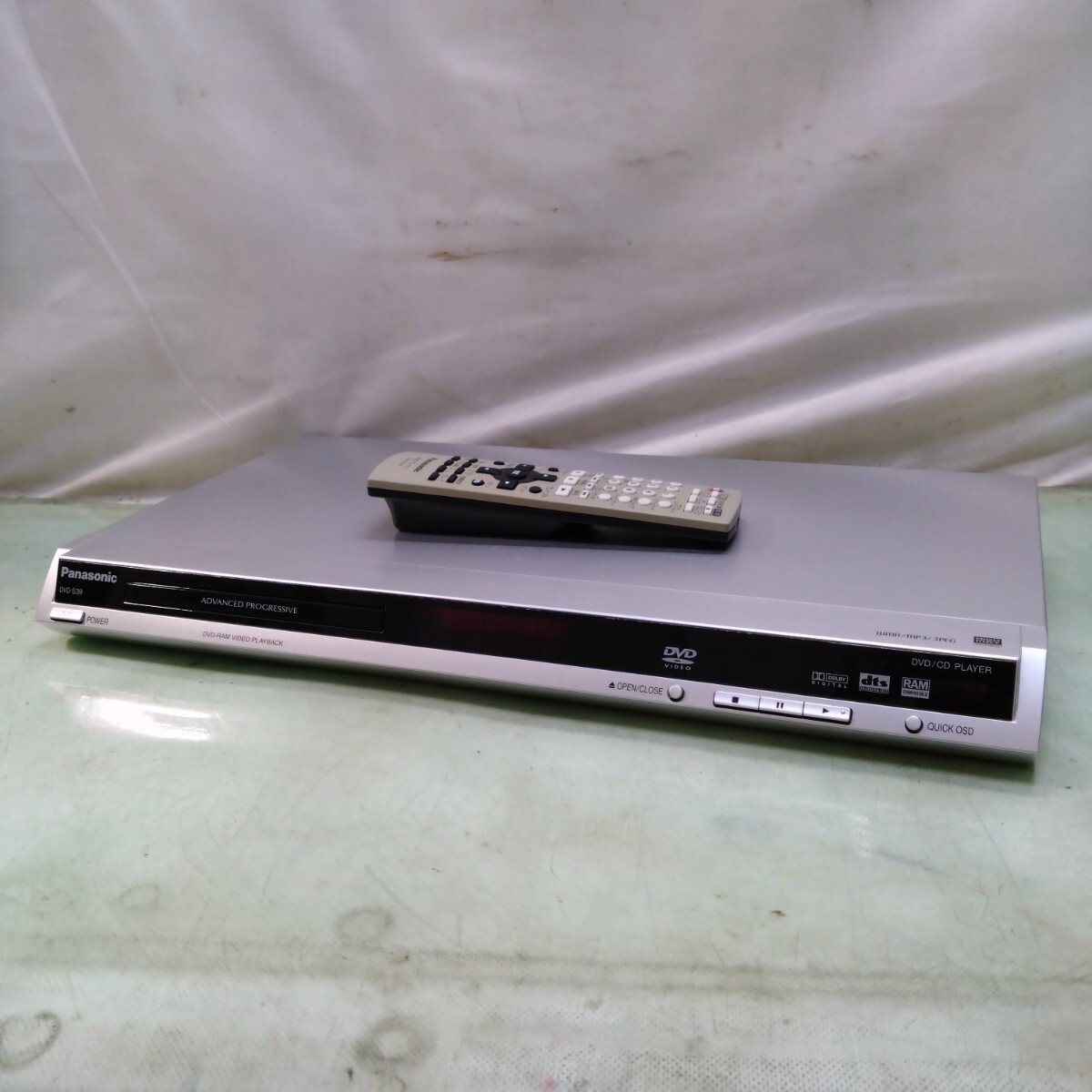 Panasonic/パナソニック DVDプレーヤー DVD-S39 CDプレイヤー リモコン付き