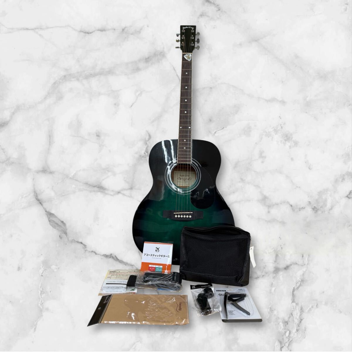 △SA Sepia Crue セピア アコースティックギター 弦楽器 アコギ ソフトケース付