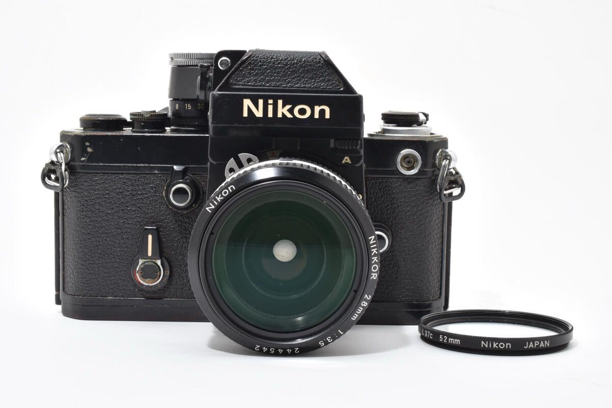 【動作品 sn.7936xxx】 Nikon F2 フォトミック A NIKKOR 28mm f3.5 1:3.5 レンズ 一眼レフフィルムカメラ #787