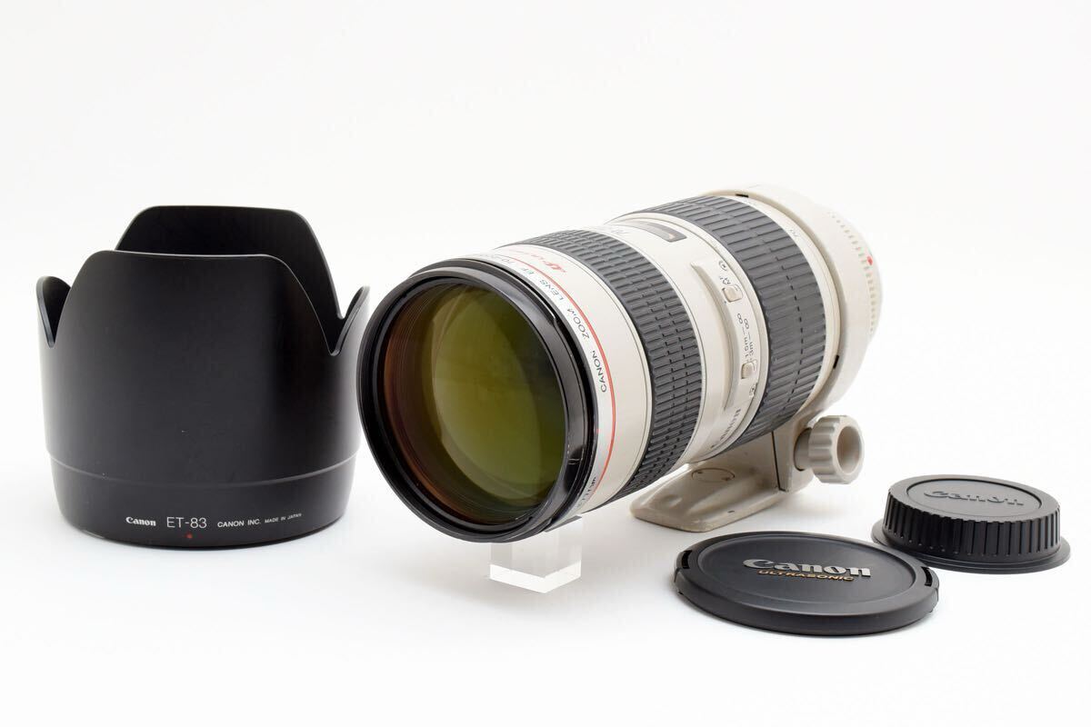 Canon キャノン EF 70-200mm f2.8L USM 望遠 レンズ 動作確認済【フード キャップ付き】(864)