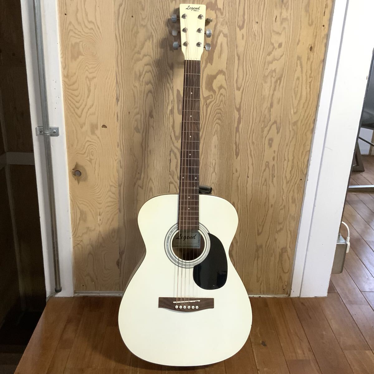 LEGEND byAria レジェンド アコースティックギター FG-15WH 弦楽器 楽器 器材 ヴィンテージ コレクション ソフトケース付き 中古品