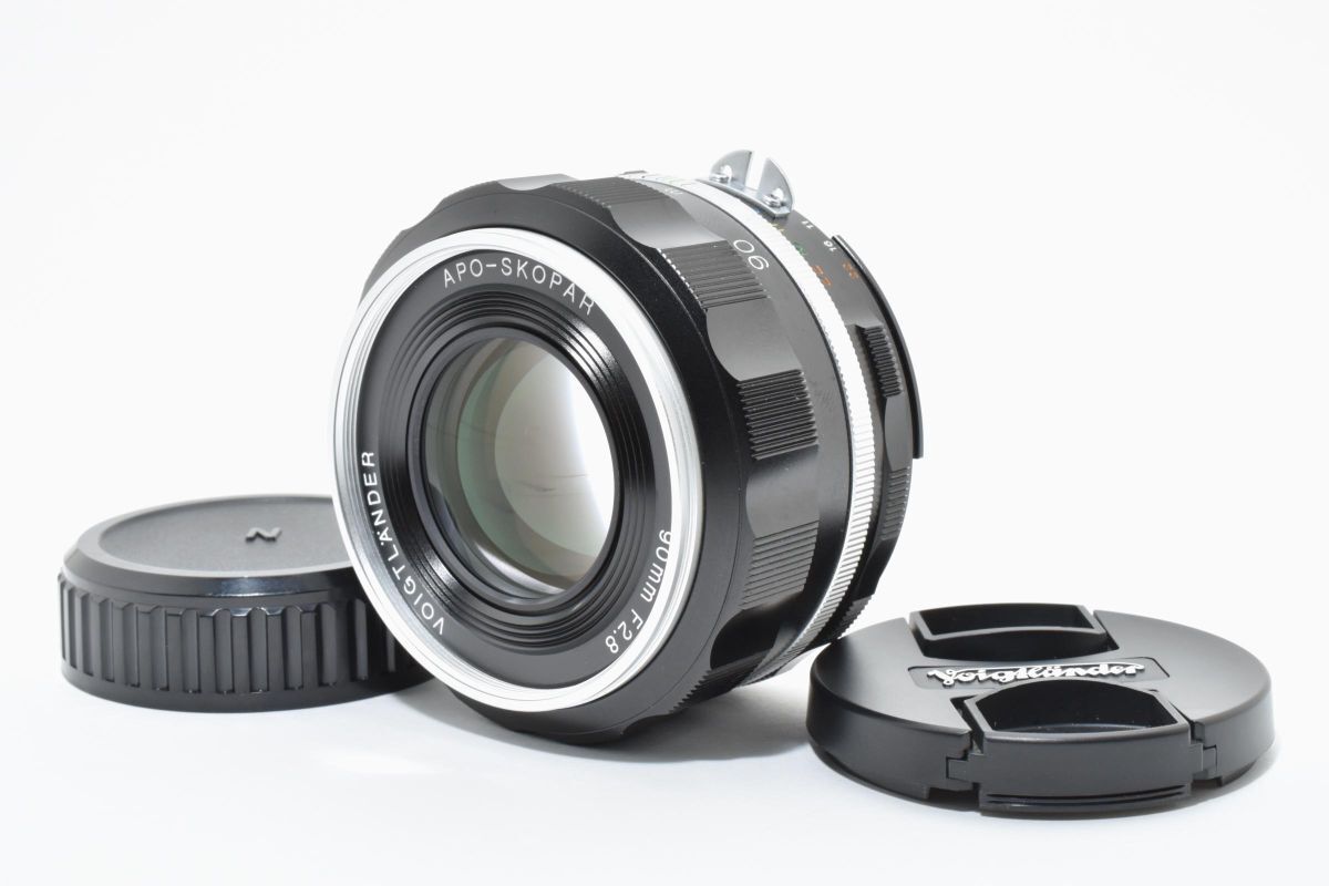 ★美品★ フォクトレンダー Voigtlander APO-SKOPAR 90mm F2.8 SL II S シルバーリム ニコンFマウント用 ARYM5673#352