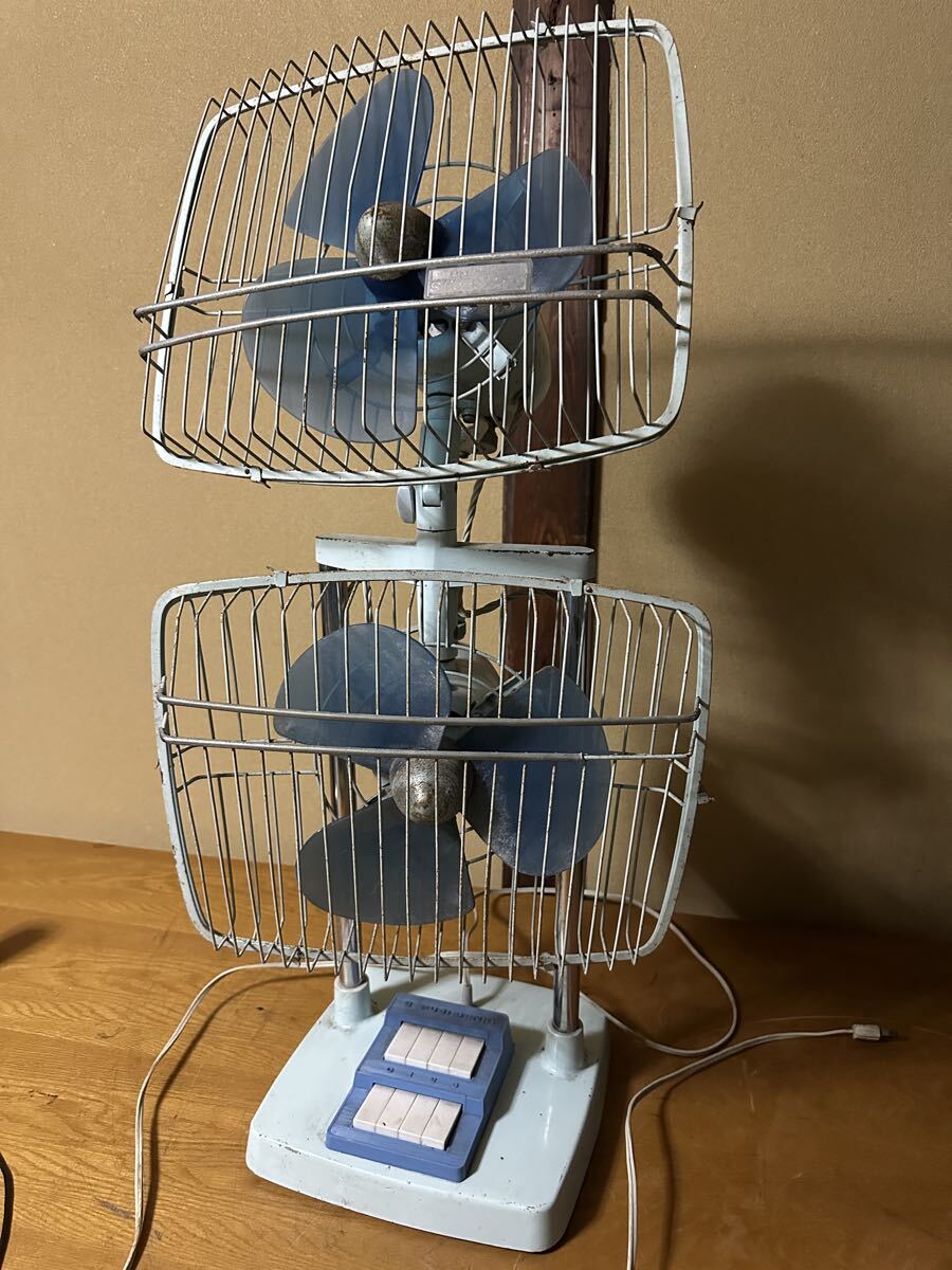 動作確認済 昭和レトロ 扇風機 ペアー 当時物 富士電機 FUJI FSW 2564 ヴィンテージ