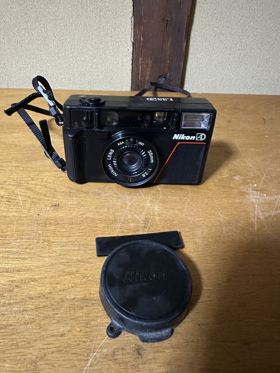 Nikon L35AD ISO1000 ピカイチ 35mm F2.8 AF コンパクトフィルムカメラ