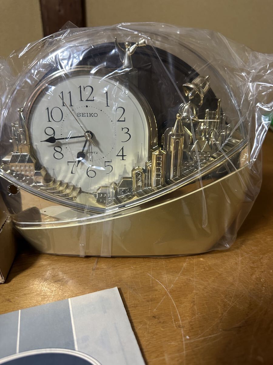 【送料無料】SEIKO/セイコー PW405G 置時計 QUARTZ/クォーツ　レトロ　未使用