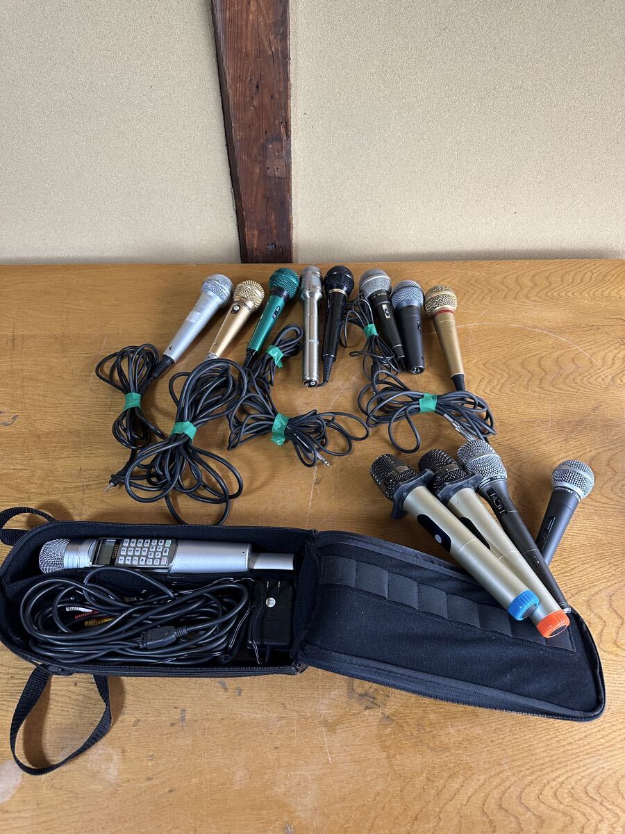 まとめて　ボーカル用 ダイナミックマイクロフォン　Toshiba Casio pioneer audio technica primo … 13個