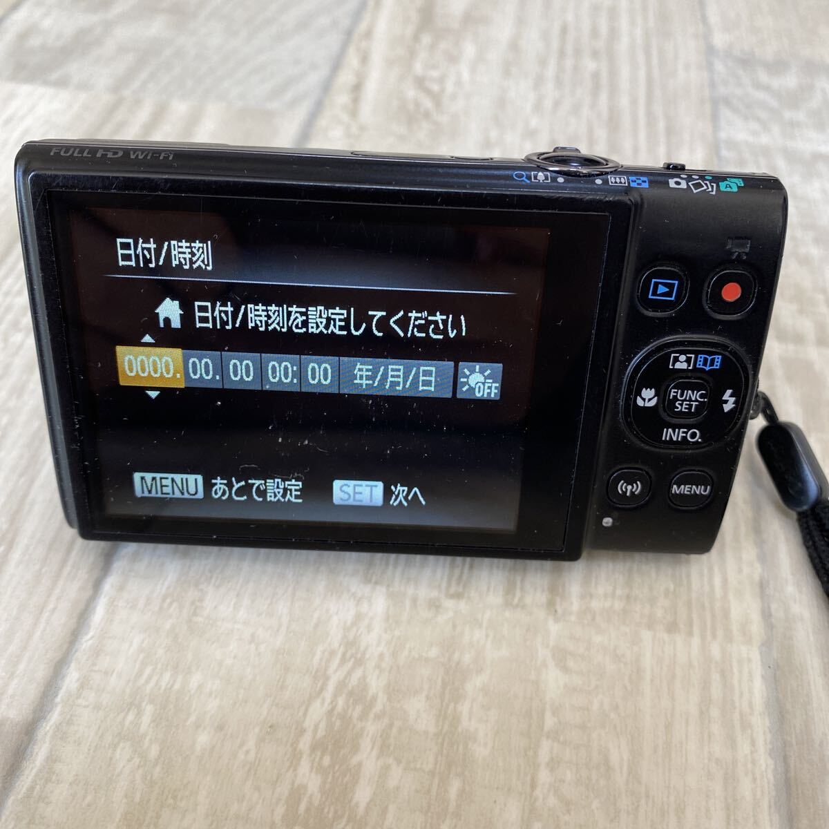 ★動作品★ Canon IXY 650 ブラック Wi-Fi搭載 Full HD PC2274 コンパクトデジカメ 動作確認済み 現状品