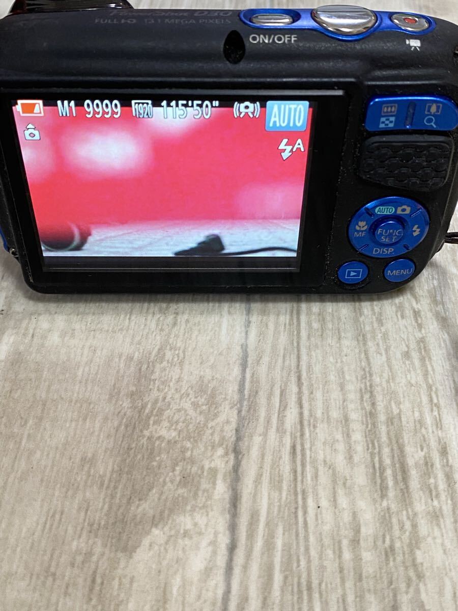 【動作完動品】Canon PowerShot D30 ブルー｜防水モデル｜5倍ズームIS｜32GB SD付｜即使用OK