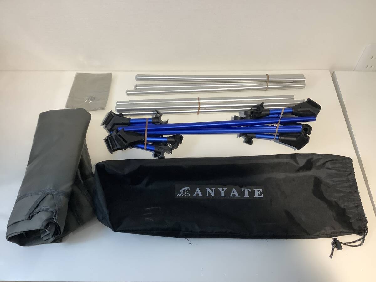  2603272 ANYATE コット 折り畳みベット 簡易ベッド アウトドア キャンプ グレー