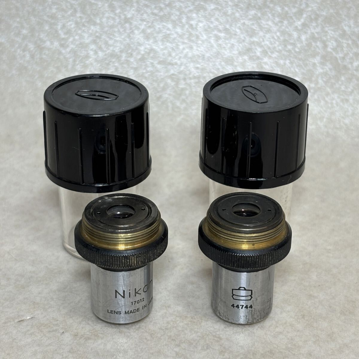 4 - 35 ）Nikon ニコン 顕微鏡 対物レンズ 10 0.25 （2本）