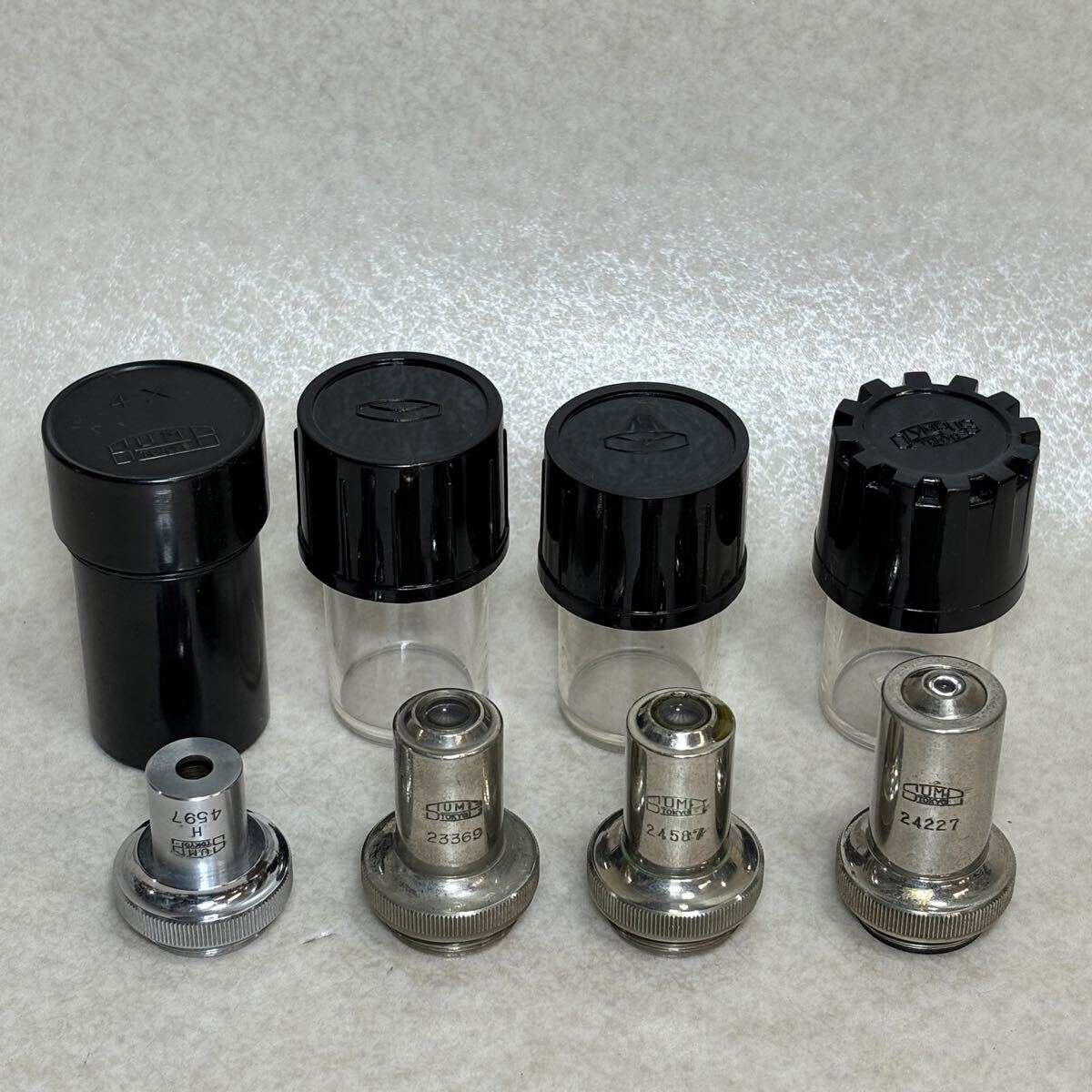 4 - 37 ） SUMD TOKYO 4X 40X 10X(2本） 顕微鏡用対物レンズ 4個セット