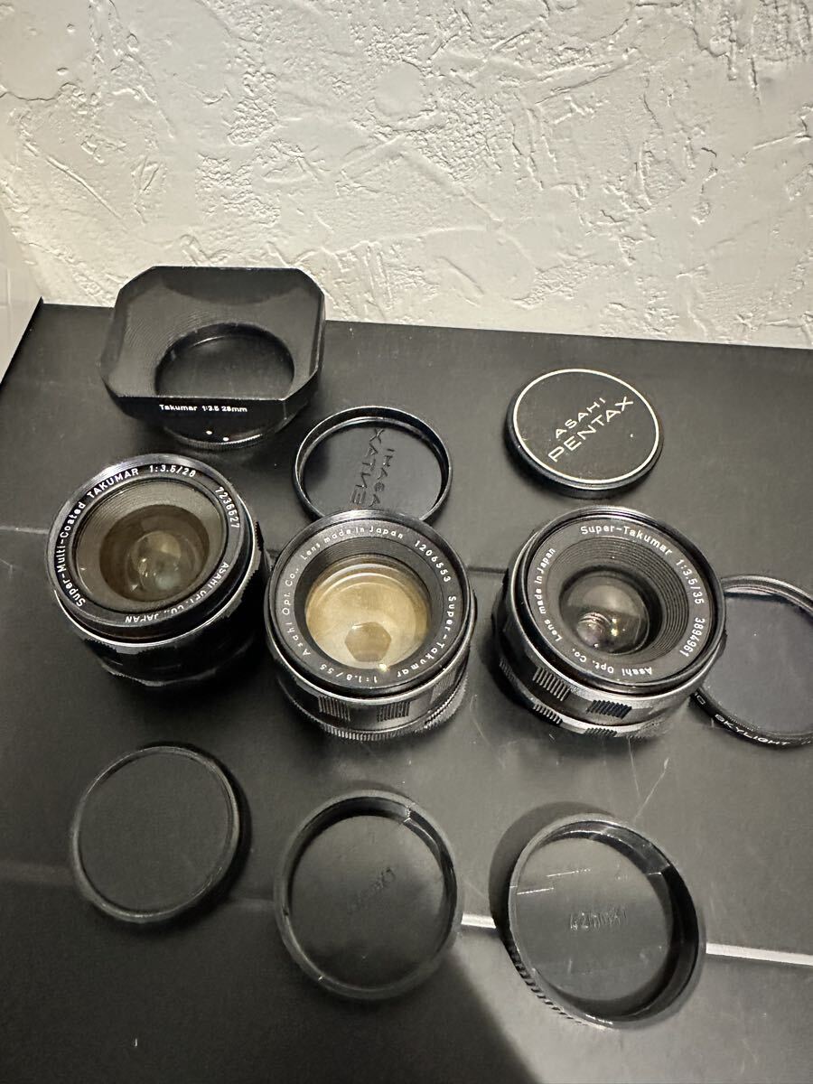 PENTAX TAKUMAR ペンタックス レンズ ASAHI カメラレンズ 28mm f3.5 55mm f1.8 35mm f3.5 