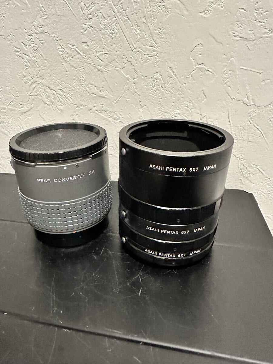 Pantax 6x7 67 Extension Tube Ring set 1 2 3 REAR CONVERTER 2X ペンタックス