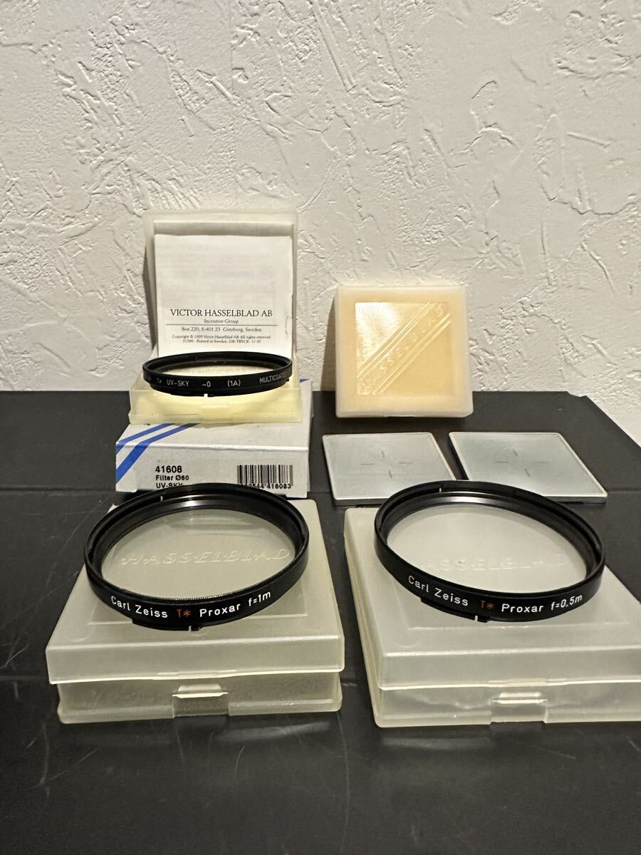 Hasselblad Focusing Screen B60 Carl Zeiss Proxar f=1m 0.5m Filter Φ60 B60 Bay 1x UV-SKY -0 ハッセルブラッド レンズフィルター