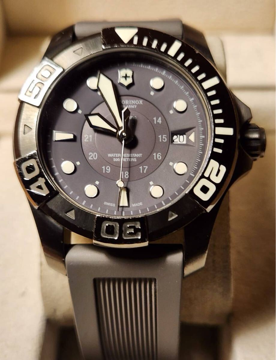 送料込み VICTORINOX ビクトリノックス Dive Master 500 Mechanical ダイブマスター 500 メカニカル ダイバーズ luminox 自動巻き 腕時計