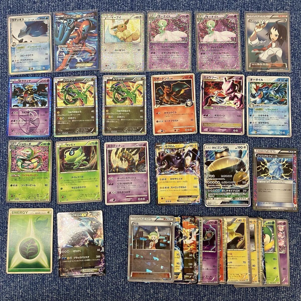 【F1492-f】カード ポケモン 40点 まとめ SR U DS シャイニーコレクション ラティオス 052 デオキシスex イーブイ チェレン プラズマ団 等