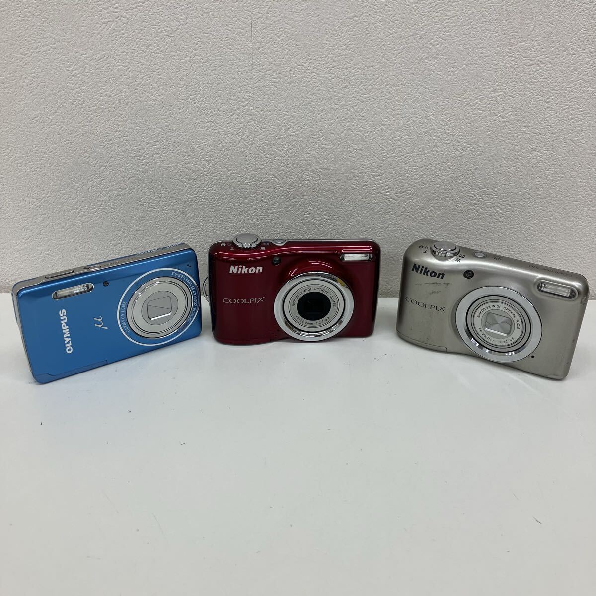 【P1516-j】 カメラ デジカメ デジタルカメラ　3まとめ　Nikon COOLPIX A10 L23 OLYMPUS μ-5010 ニコン　オリンパス　コンパクト