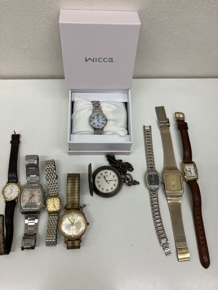 【AP1505-i】時計 腕時計　9点 まとめ　 CITIZEN SEIKO dunhill JUNGHANS COACH など　Wicca シチズン セイコー クォーツ