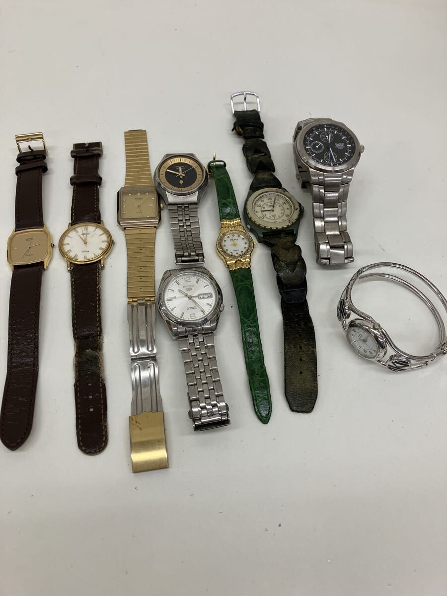 【AM1506-i】時計 腕時計　9点 まとめ　 SEIKO ANNE KLEIN Ⅱ TIMEX INDIGLO RADO CASIO fresca dolce クォーツ セイコー