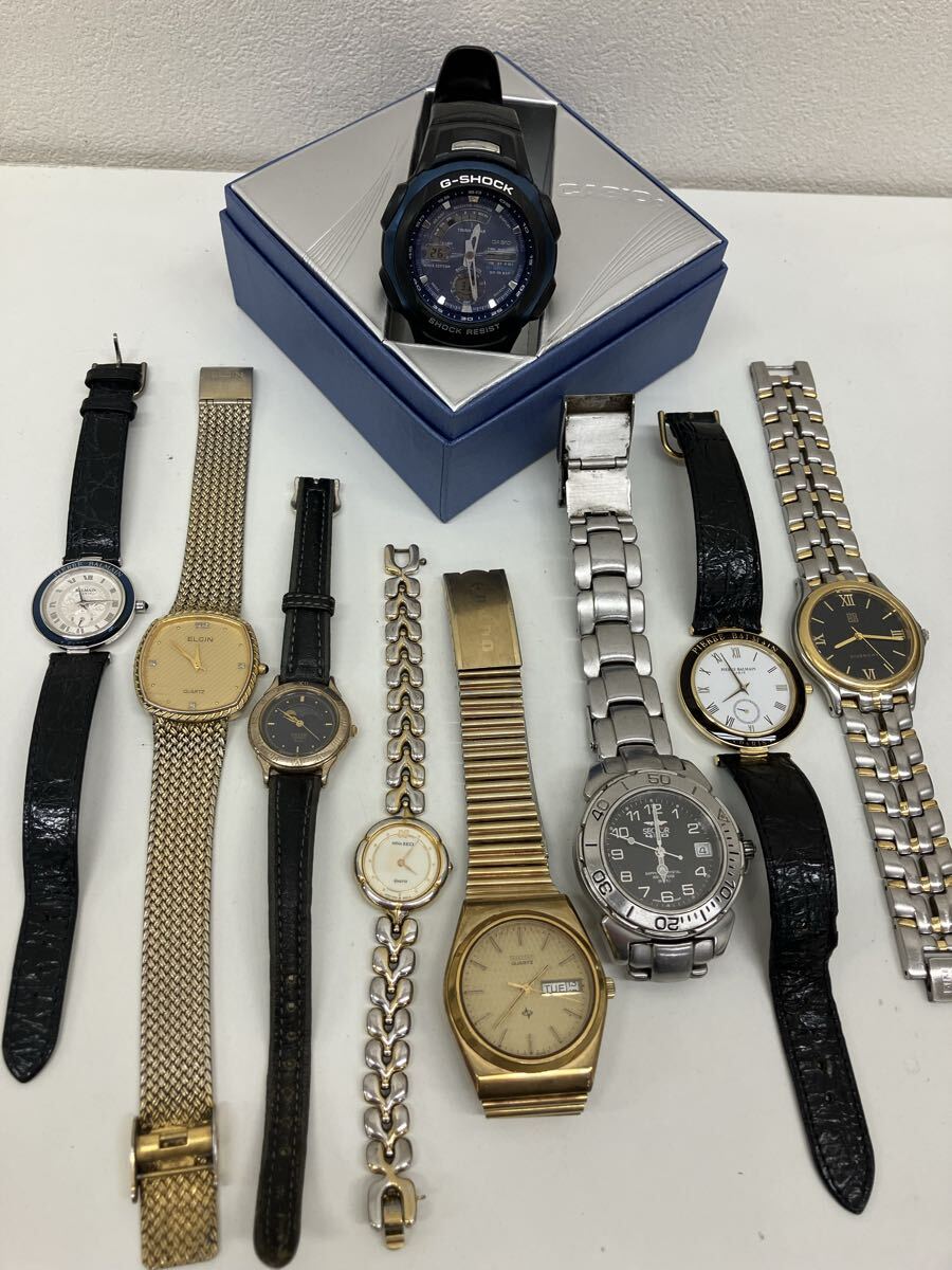 【W1509-i】時計 腕時計 クォーツ　9点　まとめ　 CASIO BALMAIN ELGIN ALBA Nina ricci RADO GIVENCHY など