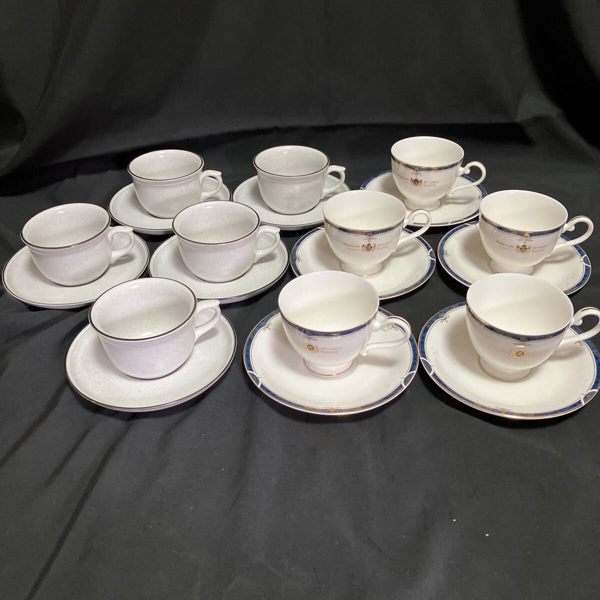 ティーカップ＆ソーサーセットまとめて ノスタルジー・イスタンブール・オリエント急行 桃山陶器 ノリタケ ストーンウェア コレクション