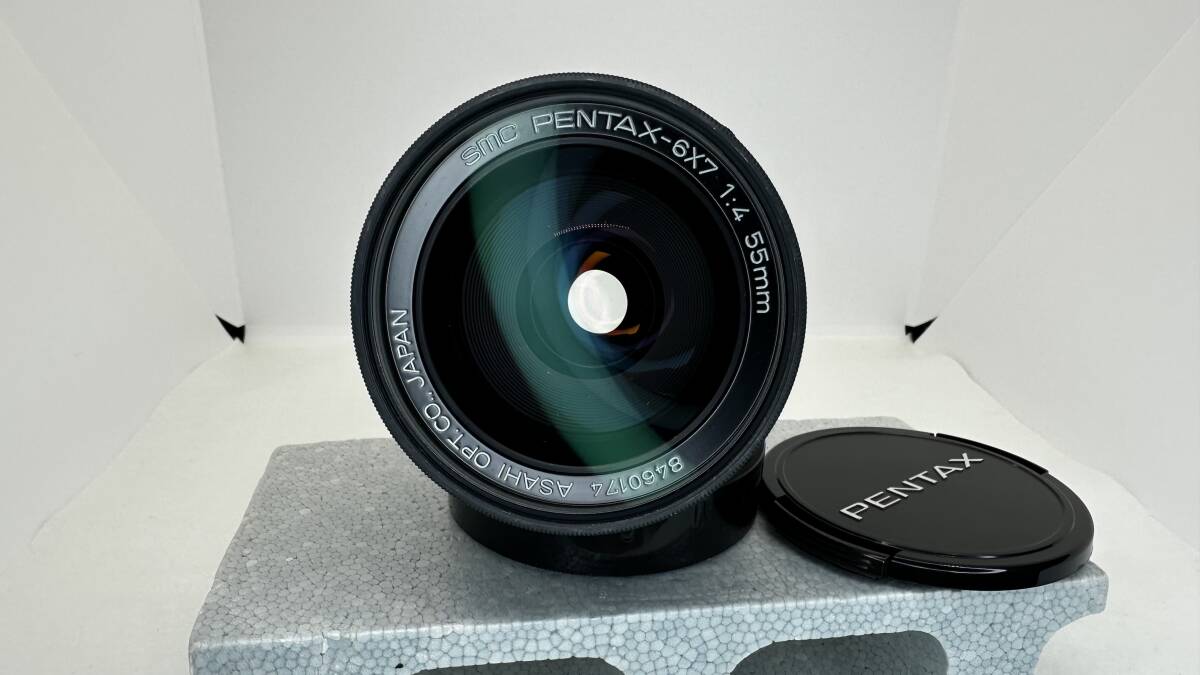 【動作確認済】 SMC PENTAX-6x7 55mm F4 広角レンズ 最短撮影距離35cm！ 67 / 67II用 バケペン ペンタックス 中判カメラ