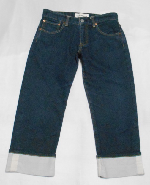 JUNYA WATANABE ジュンヤワタナベ コムデギャルソン XP-P006　クロップド デニムジーンズパンツ　ロールアップ　ソフトデニム　XSサイズ