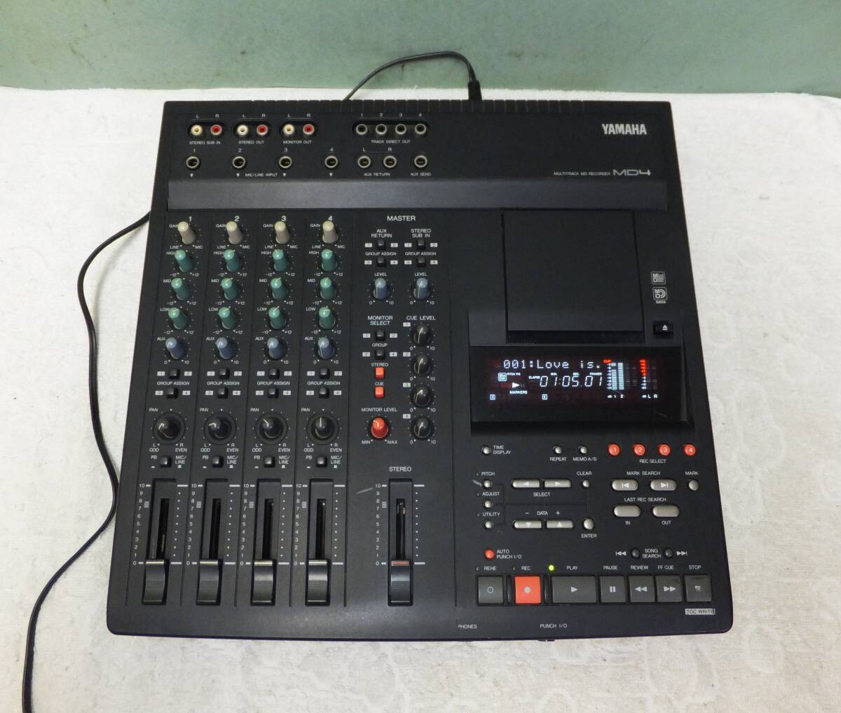 YAMAHA ヤマハ MD4 マルチトラックレコーダー 中古 通電のみ